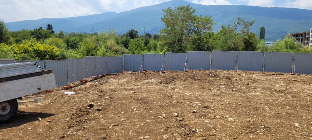 Мобилна плътна строителна ограда. НОВА!