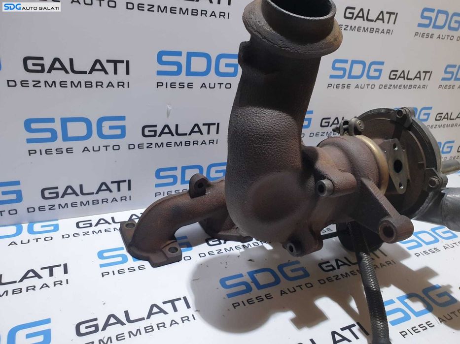 Turbo Turbina Turbosuflanta cu Galerie Evacuare Peugeot 206 2.0 HDI 1997 - 2012 Cod 9639563080 [B3807]