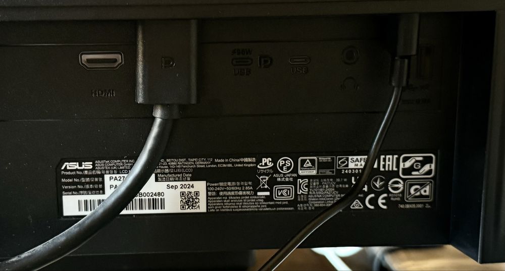 Монитор ASUS ProArt PA27JCV – 27", IPS, 5K - 2г. остатъчна гаранция