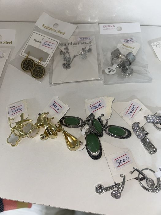 Бежутерия серебро набор