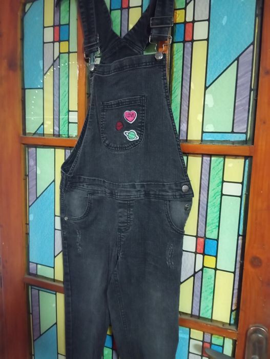 Salopeta blugi skinny