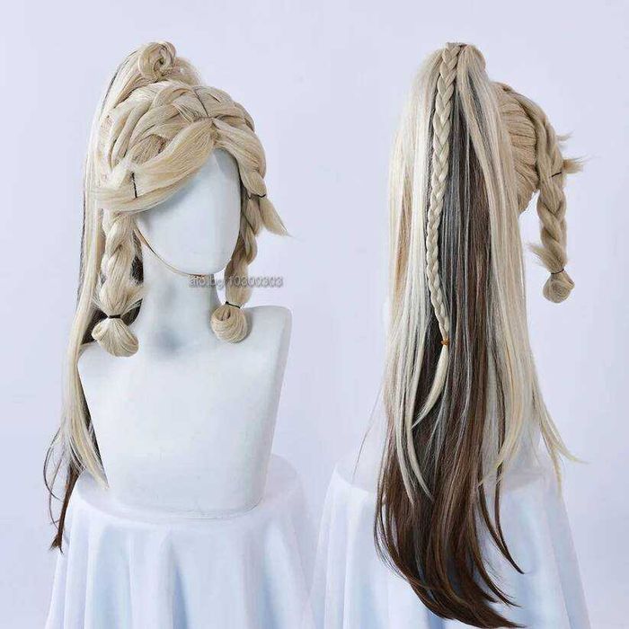 Аниме висококачествена перука Genshin Impact Kachina Cosplay