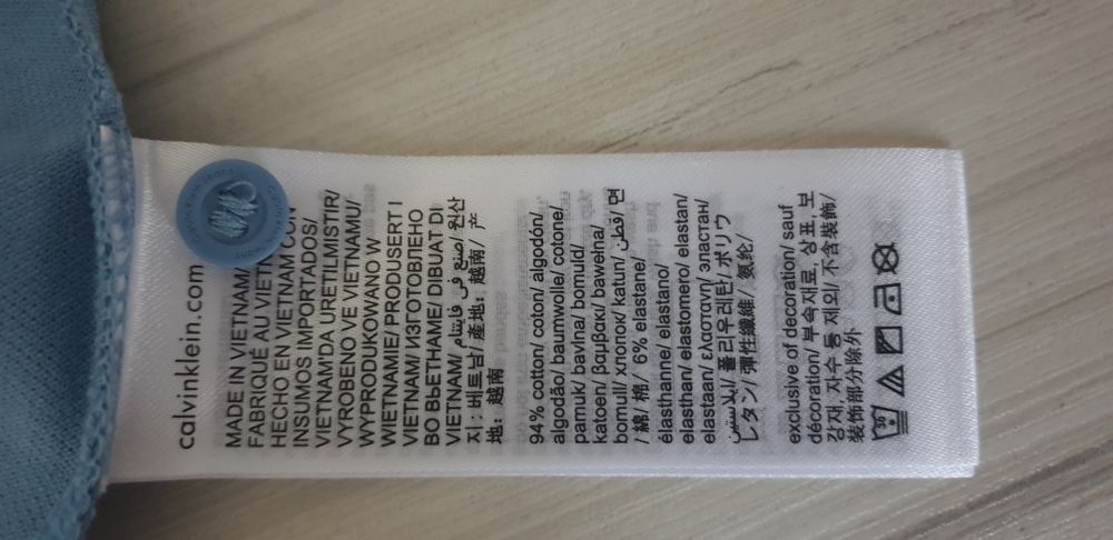 Calvin Klein Jeans  Stretch Cotton Slim / M  ОРИГИНАЛ! Мъжка Тениска!