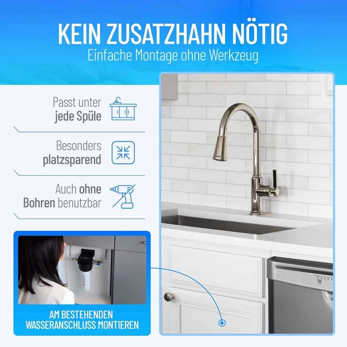 Filtru apa Sanquell sub chiuveta 8 litri pe minut Made in Germany