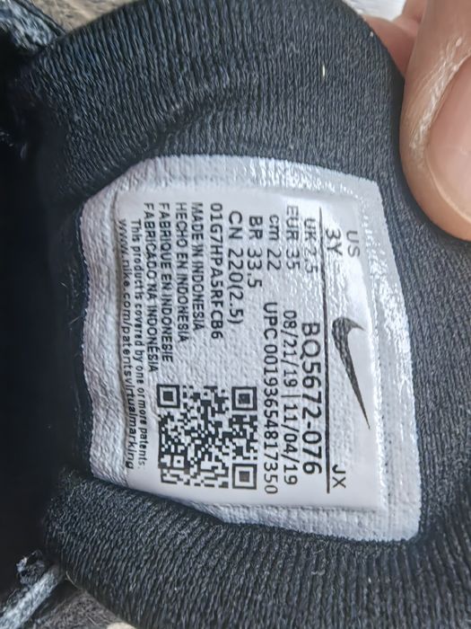 Маратонки nike 35n 22см
