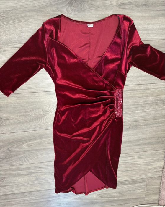 Rochie eleganta, din catifea elastică