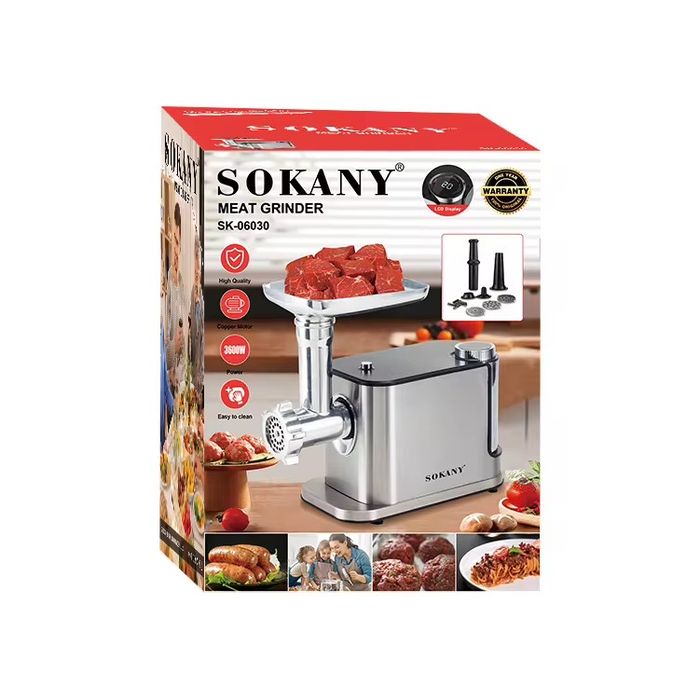 Електрическа месомелачка Sokany модел 2800W и модел 3600W за наденици и колбаси