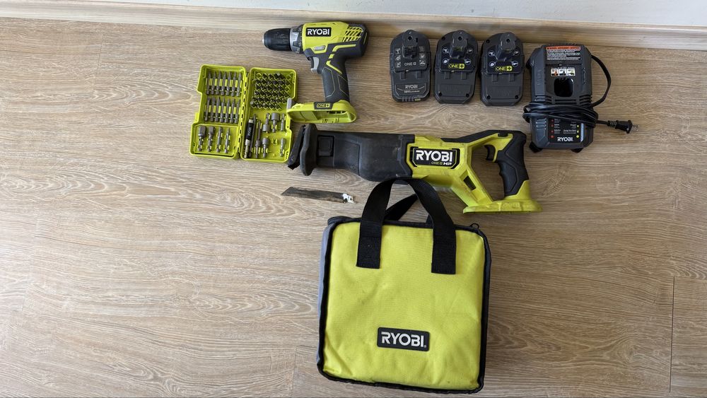 Ryobi - Акумулаторен сет от машини 18V