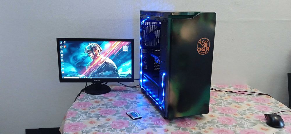 PC i5 7500 8g DD4 RX 580 8GB 256bit ssd+hard calculator unitate gaming