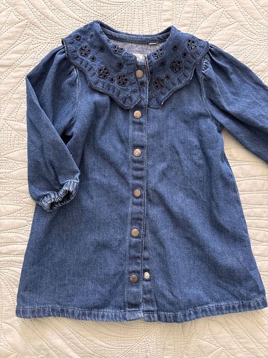 дънкова рокля за момиче