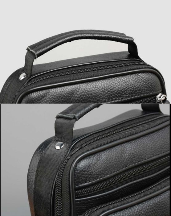 Продам новые мужские сумки мессенджер из натуральной кожи 3 размера