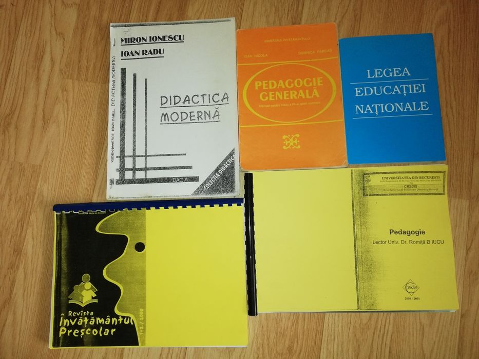 Cărți pedagogie, educatori, invatatori