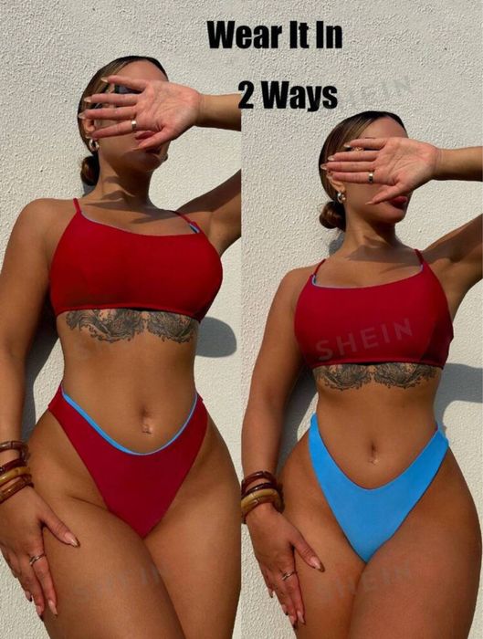 Costum de baie in doua culori Marime S