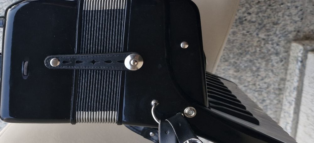 Acordeon Parrot cu 48 basi negru