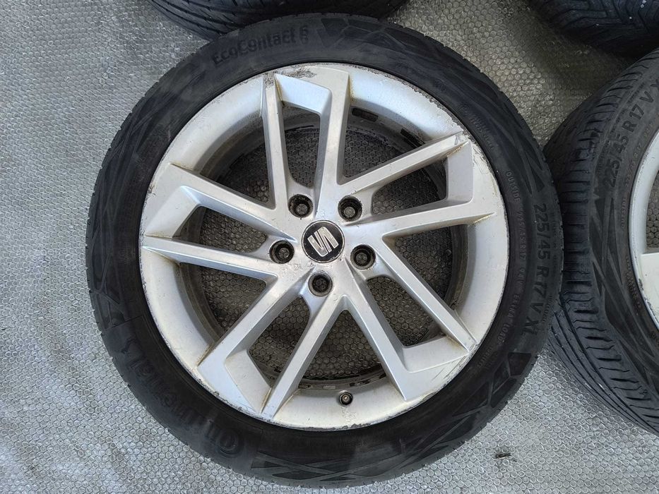 Set 4 Jante Aliaj R17 5x112 Seat Leon Mk3 / Model Dynamic / Cod OEM 5F0601025G (12A)