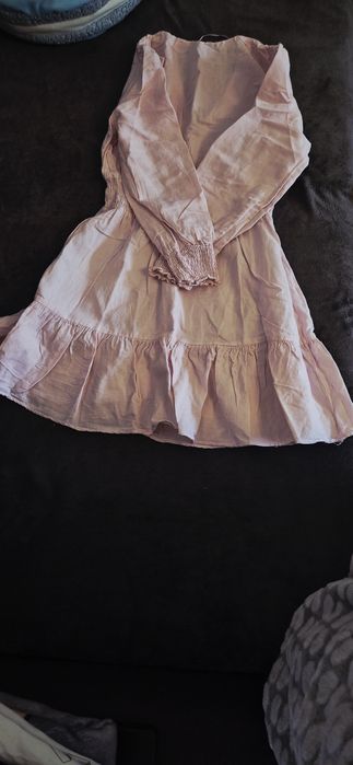 Rochie din In cu bumbac Zara