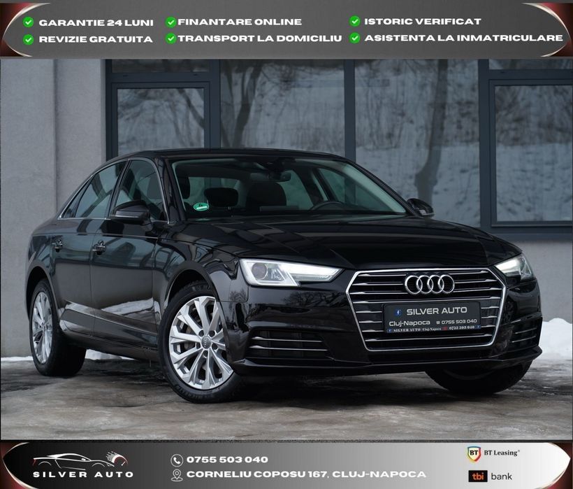 Audi A4 190 CP ULTRA euro6 Automat Led Garanție Rate