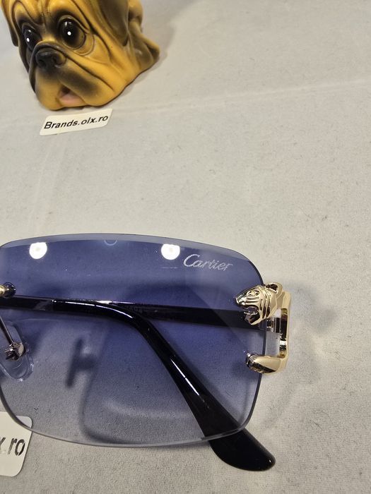 Set Ochelari de soare Cartier Rimless Blue, 17594, made in Italy