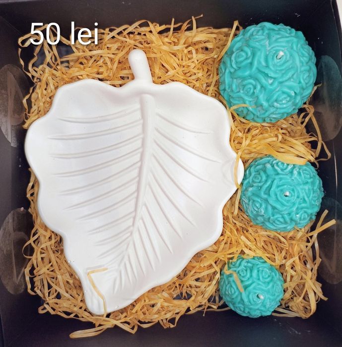 Set lumânări parfumate și suport Valentine's day