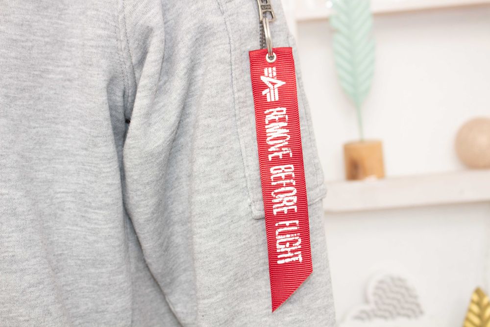 Alpha Industries X-FIT оригинален мъжки пуловер сив суичър S