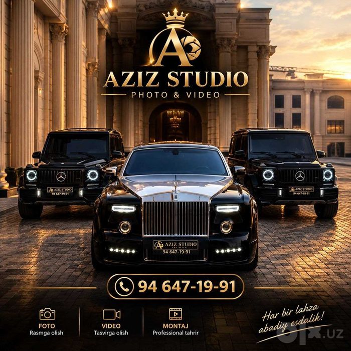AZIZ STUDIO - To'ylar uchun professional video va foto xizmatlari!