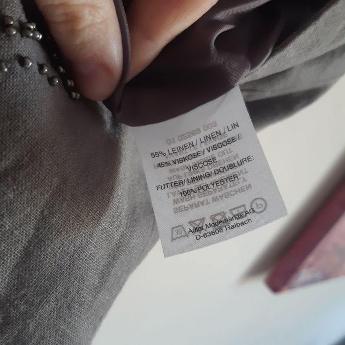 Vestă din in cu mărgele M-L