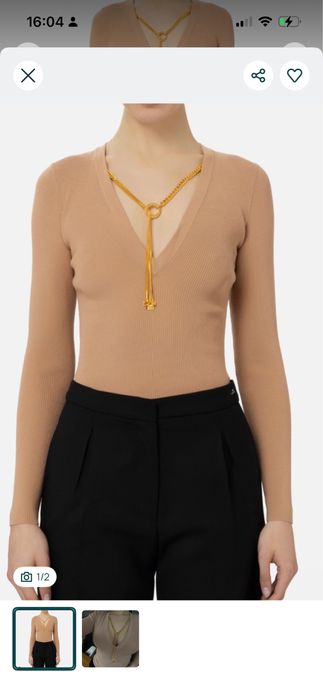 Elisabetta Franchi пуловер с бижу