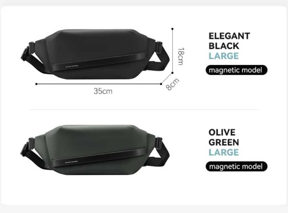 Чанта за кръста в Черно , маркова чантичка за през рамо Mark Ryden