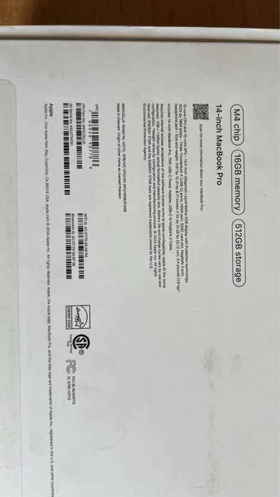 Macbook pro m4 16/512 14-inch spaceblack
