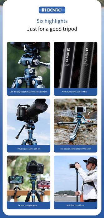 Новый карбоновий штатив от Benro