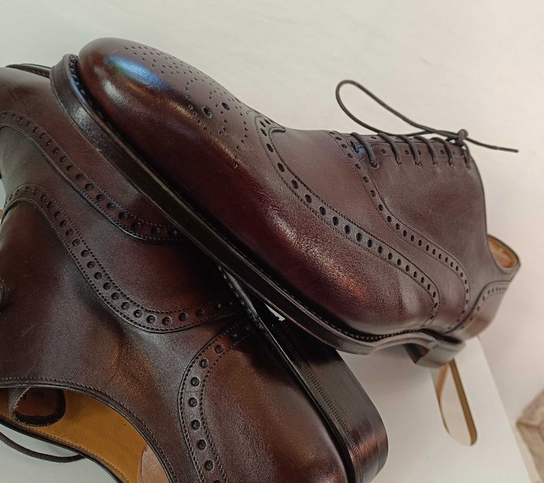 Pantofi de lux 46 46.5 47 oxford GREVE NOI lucrati manual piele super