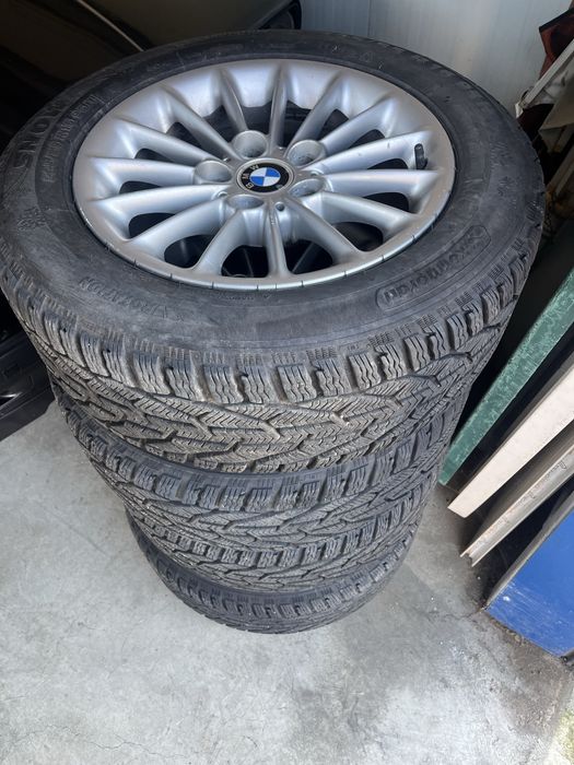 Лети джанти 16-ки с почти нови зимни гуми за БМВ Е39 Е46