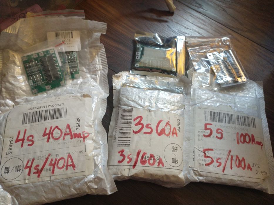 Module incarcare protectie balans BMS LiIon 3S-5s  40A-100A 18650