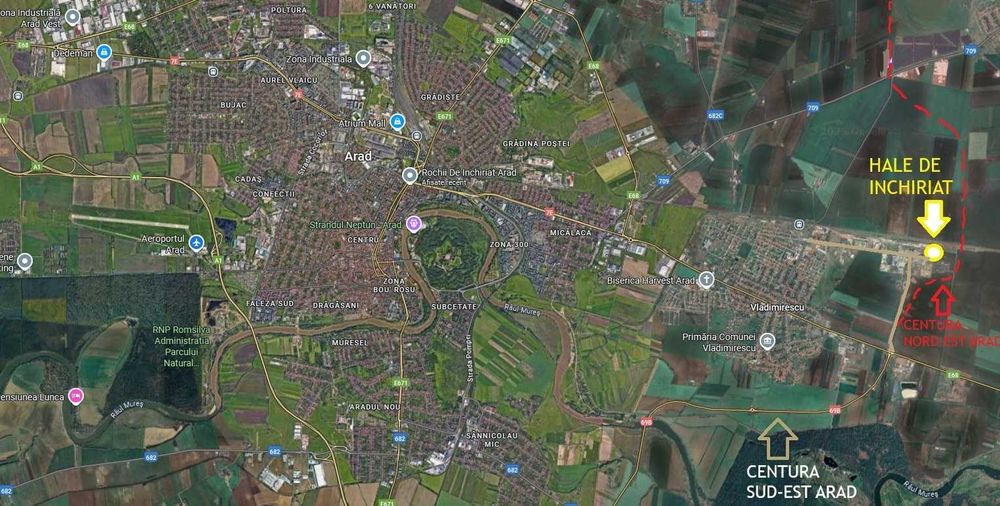 Spații de inchiriat depozitare/comerciale/industriale Combinat Chimic