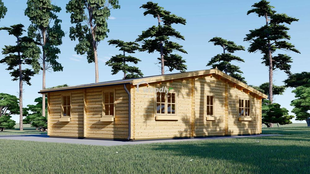 Casa din lemn, modulara, la cheie, de vanzare