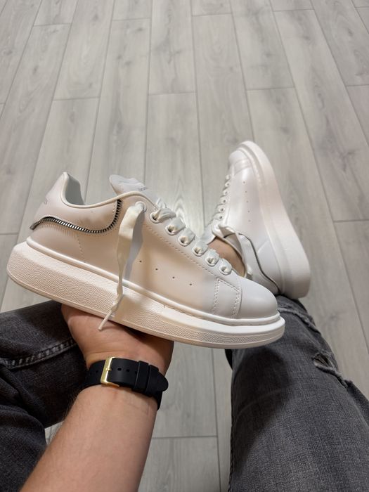 Adidasi Barbati Alex. Mcq. Zipper Full Alb!