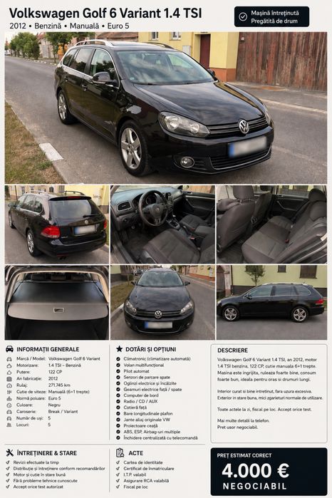 VOLKSWAGEN Golf 2012
