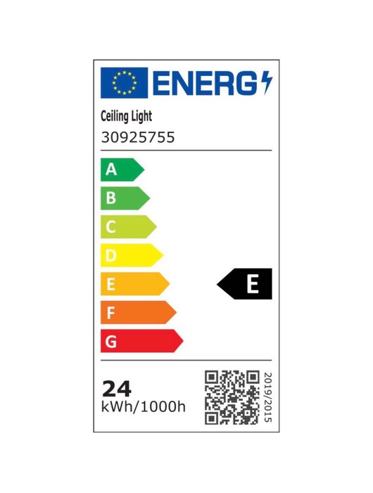 Goeco, LED плафон, 30 см, 24 W 2700 LM, IP44 LED плафон за баня, 4500K