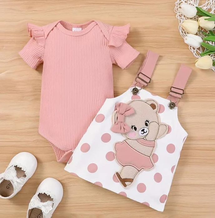 Детски комплект със сукман за момиче