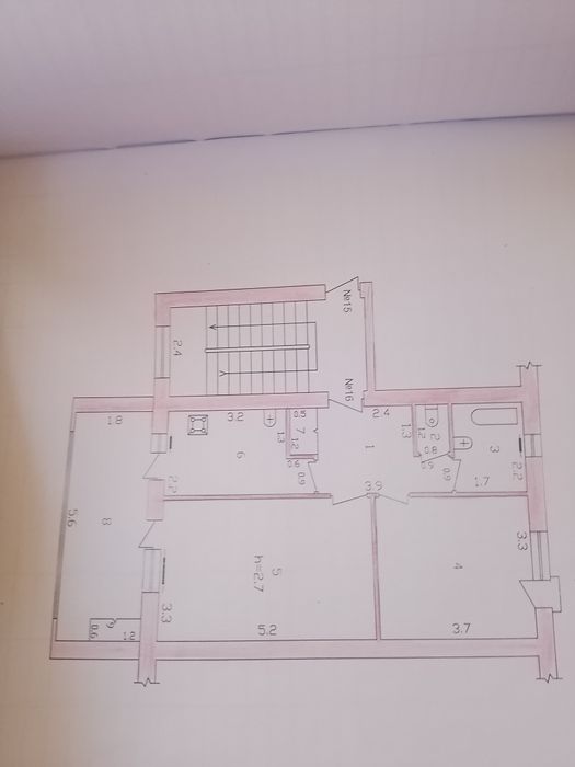 2 xonalik kuvartira sotiladi