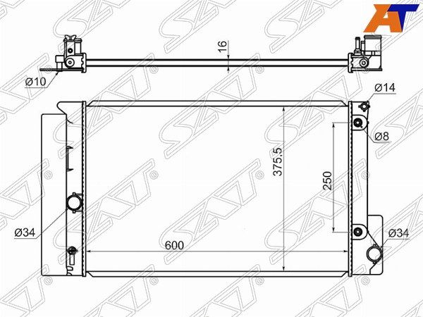 Радиатор Toyota Corolla