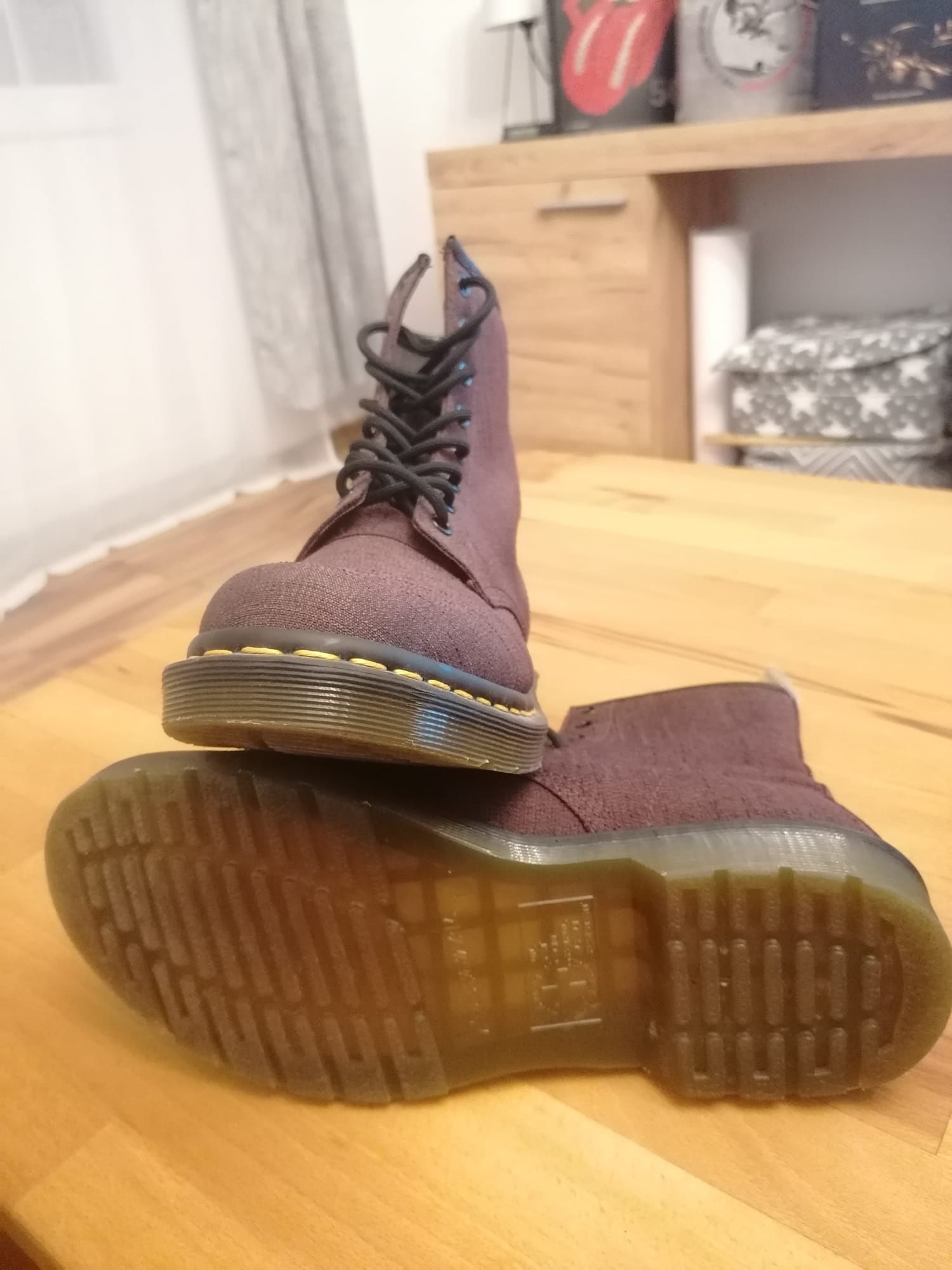 Dr Martens 1460 Vegan Castel Red Burgundy Nr.41 Odorheiu Secuiesc