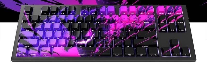 Набор кейкапов Gengar Theme (PBT, Dye-Sub, Side-Print)