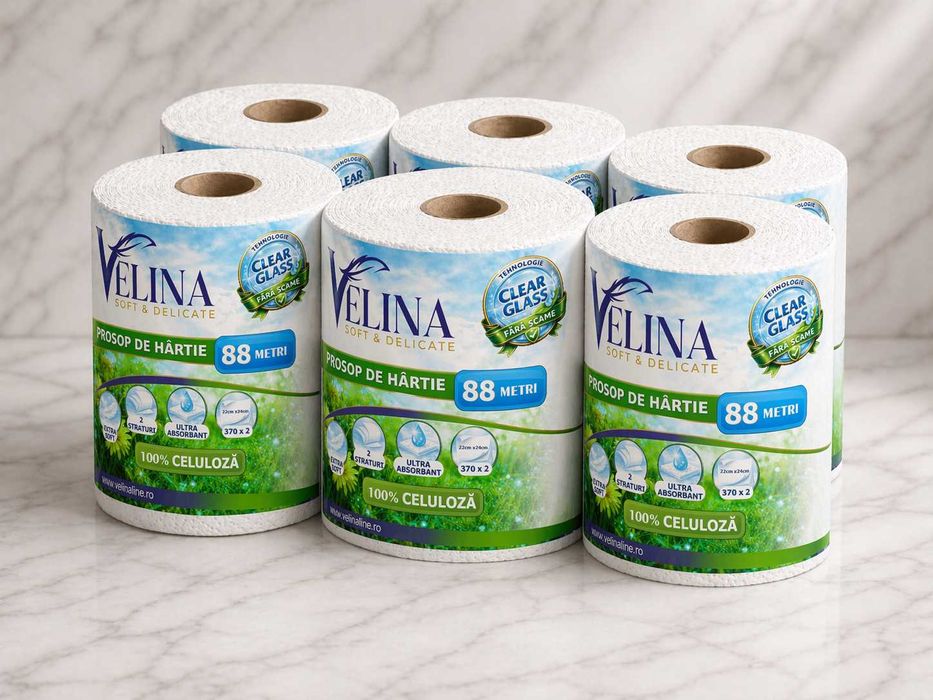 Prosoape Hartie Velina – Bax 6 role | Vanzare Engros / B2B