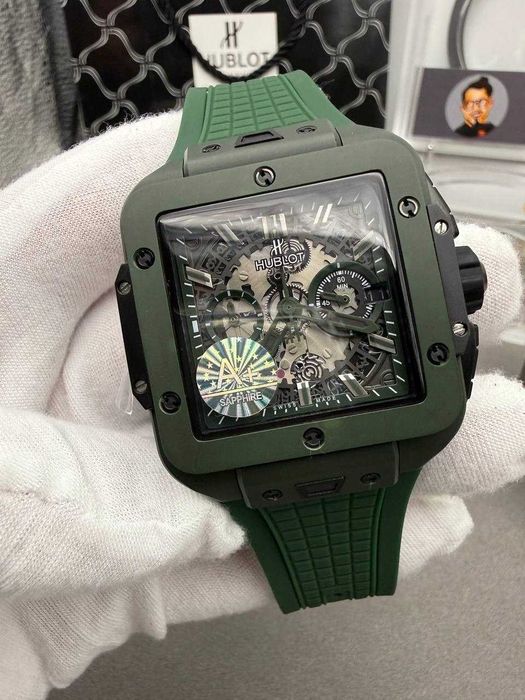 Hb Big Bang square черно-зелено
