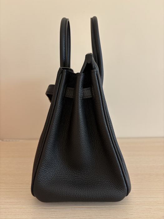 Hermès Birkin 25 Togo Noir GHW, пълен комплект, 2025 г.