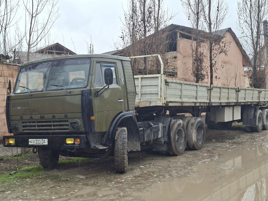 Камаз тягач 54112 с прицепом