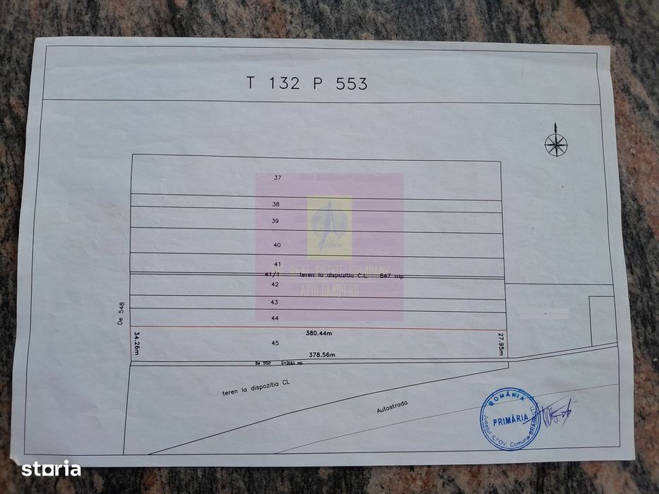 Branesti - teren 13k mp langa autostrada A2