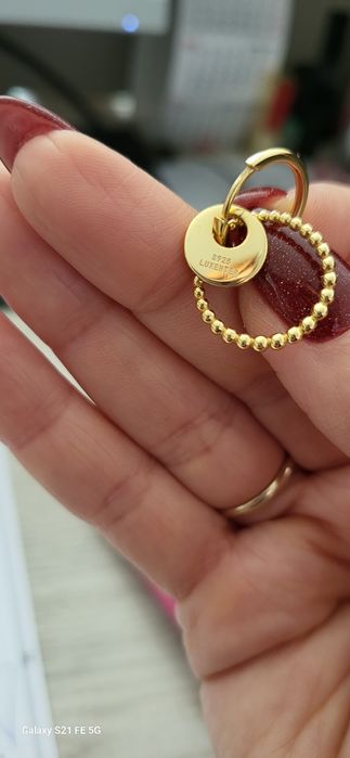 Уникални обици сребро с 18карата позлата