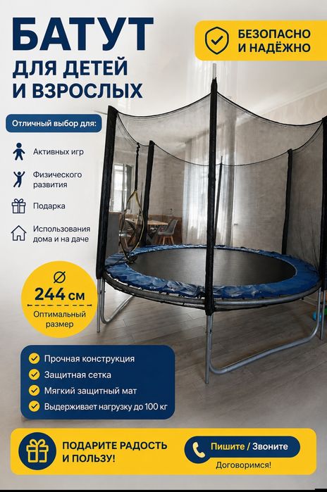 Батут размер 244